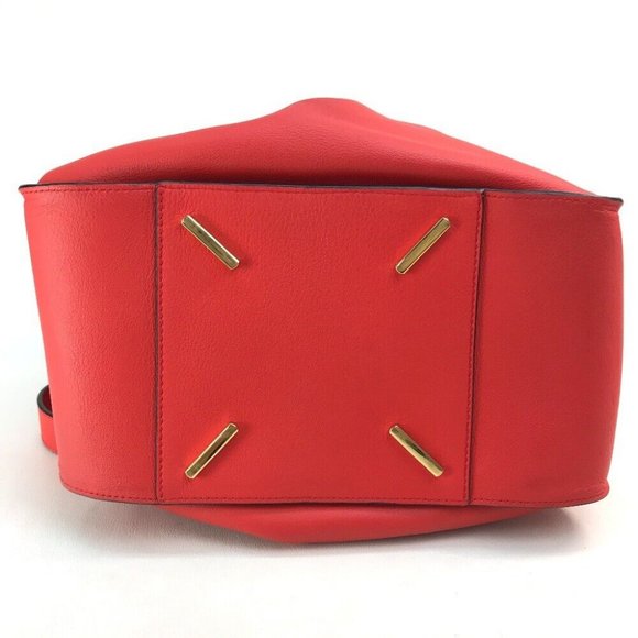 LOEWE Hammock small Shoulder Bag Hand Bag Leather Red/GoldHardware - Picture 8 of 11